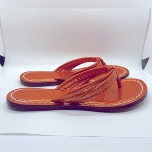 bernardo patent leather miami sandals used size 8